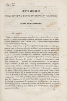 Okólniki Towarzystwa Demokratycznego Polskiego. 1846/1847, okólnik 10 () + dod.
