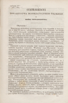 Okólniki Towarzystwa Demokratycznego Polskiego. 1846/1847, okólnik 11 ()