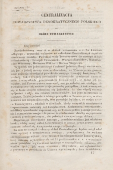 Okólniki Towarzystwa Demokratycznego Polskiego. 1846/1847, okólnik 12 (5 maja 1847)