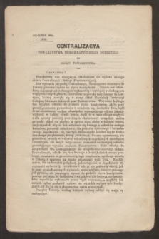 Centralizacya Ogółu Demokratycznego Polskiego do Ogółu Towarzystwa. 1853/1859, okólnik 26 (7 kwietnia 1857)