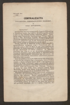 Centralizacya Ogółu Demokratycznego Polskiego do Ogółu Towarzystwa. 1853/1859, okólnik 33 (5 maja 1859)