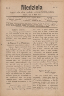 Niedziela : tygodnik dla rodzin chrześcijańskich. R.1, nr 31 (2 maja 1875)