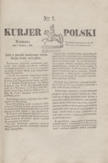 Kurjer Polski. 1829, Nro 7 (7 grudnia)