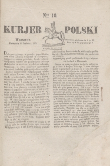 Kurjer Polski. 1829, Nro 10 (11 grudnia)