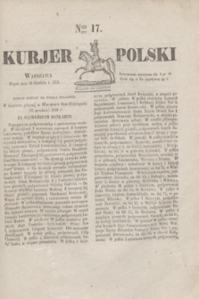 Kurjer Polski. 1829, Nro 17 (18 grudnia)