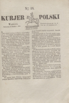 Kurjer Polski. 1829, Nro 18 (19 grudnia)