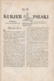 Kurjer Polski. 1830, Nro 37 (10 stycznia)