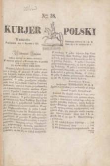 Kurjer Polski. 1830, Nro 38 (11 stycznia)