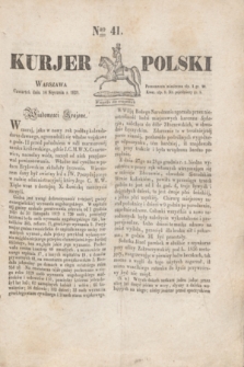 Kurjer Polski. 1830, Nro 41 (14 stycznia)