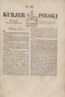 Kurjer Polski. 1830, Nro 49 (22 stycznia)