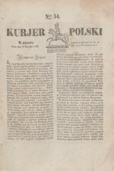 Kurjer Polski. 1830, Nro 54 (27 stycznia)