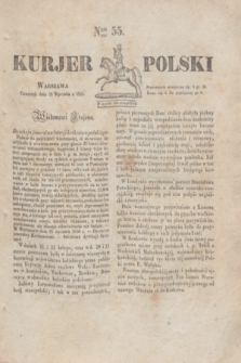 Kurjer Polski. 1830, Nro 55 (28 stycznia)