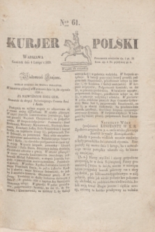 Kurjer Polski. 1830, Nro 61 (4 lutego)