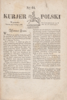 Kurjer Polski. 1830, Nro 64 (7 lutego)