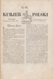 Kurjer Polski. 1830, Nro 65 (8 lutego)