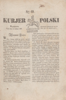 Kurjer Polski. 1830, Nro 69 (12 lutego)