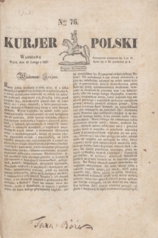 Kurjer Polski. 1830, Nro 76 (19 lutego)