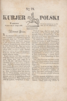 Kurjer Polski. 1830, Nro 78 (21 lutego)