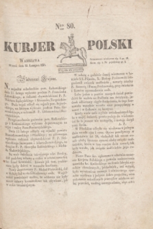 Kurjer Polski. 1830, Nro 80 (23 lutego)