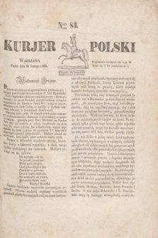 Kurjer Polski. 1830, Nro 83 (26 lutego)