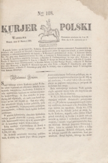 Kurjer Polski. 1830, Nro 108 (23 marca)
