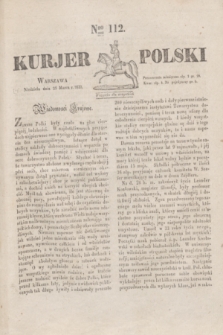 Kurjer Polski. 1830, Nro 112 (28 marca)
