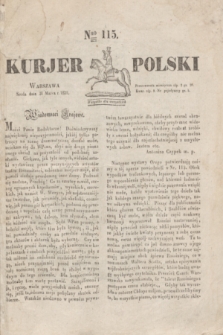Kurjer Polski. 1830, Nro 115 (31 marca)