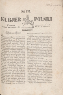 Kurjer Polski. 1830, Nro 133 (19 kwietnia)