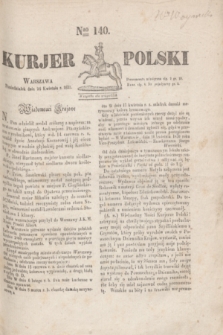Kurjer Polski. 1830, Nro 140 (26 kwietnia)