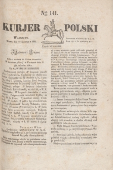 Kurjer Polski. 1830, Nro 141 (27 kwietnia)