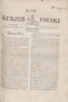 Kurjer Polski. 1830, Nro 153 (10 maja)