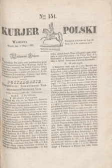 Kurjer Polski. 1830, Nro 154 (11 maja )