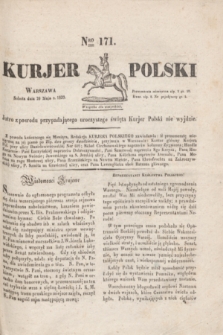 Kurjer Polski. 1830, Nro 171 (29 maja)
