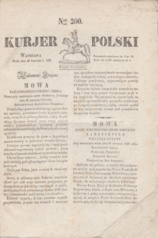 Kurjer Polski. 1830, Nro 200 (30 czerwca)