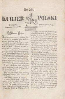 Kurjer Polski. 1830, Nro 204 (4 lipca)