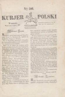 Kurjer Polski. 1830, Nro 206 (6 lipca)