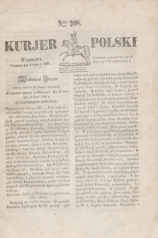 Kurjer Polski. 1830, Nro 208 (8 lipca)