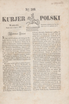 Kurjer Polski. 1830, Nro 209 (9 lipca)