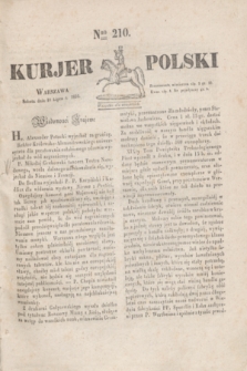 Kurjer Polski. 1830, Nro 210 (10 lipca)
