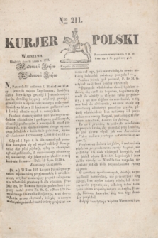 Kurjer Polski. 1830, Nro 211 (11 lipca)