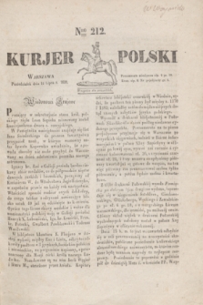 Kurjer Polski. 1830, Nro 212 (12 lipca)