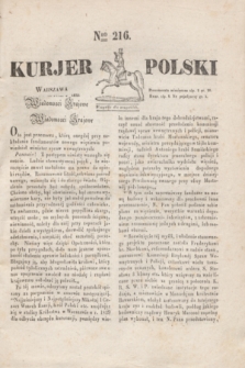 Kurjer Polski. 1830, Nro 216 (16 lipca)