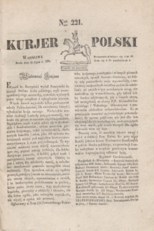 Kurjer Polski. 1830, Nro 221 (21 lipca)