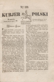 Kurjer Polski. 1830, Nro 222 (22 lipca)