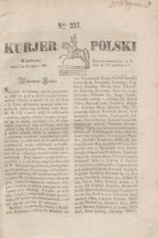 Kurjer Polski. 1830, Nro 223 (23 lipca)