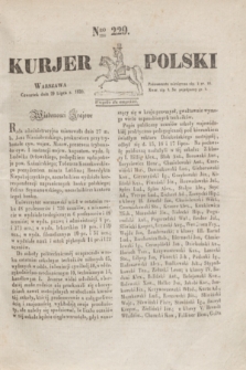 Kurjer Polski. 1830, Nro 229 (29 lipca)