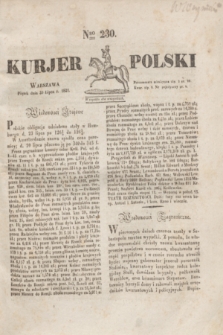 Kurjer Polski. 1830, Nro 230 (30 lipca)