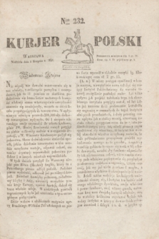 Kurjer Polski. 1830, Nro 232 (1 sierpnia)