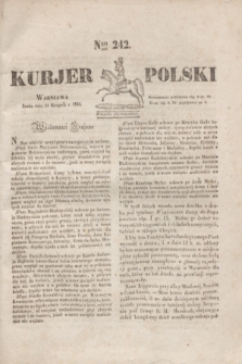Kurjer Polski. 1830, Nro 242 (11 sierpnia) + dod.