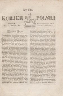 Kurjer Polski. 1830, Nro 244 (13 sierpnia)